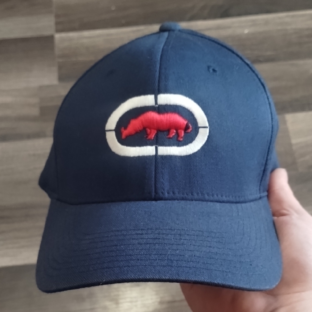 Navy Blue Cap with Red Rhino Logo